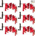6 Pack 3/4'' Pipe Clamps for Woodworking with Foot Design Wood Gluing Pipe Clamp Fixture Set Heavy Duty Cast Iron For Woodworking, Carpentry, Home Improvement, and DIY Jobs