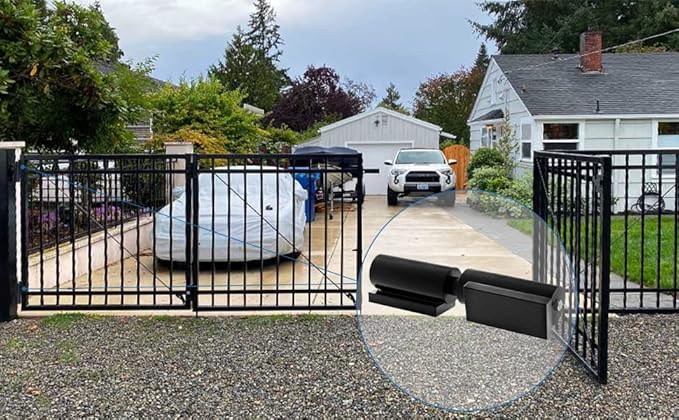 Heavy Duty Gate Hinges 5 Inches - 2 Pack Black Iron Door Hinge Barrel Style 450 Lbs Capacity for Swing Door Trailer Ramp Gate - Weld On Install