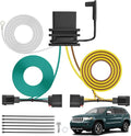 Nilight 4 Pin Trailer Wiring Harness Kit 56009 Simple Fit Tow Hitch | Vehicle Standard 4 Way Connector Custom for 2007 2008 2009 2010 2011 2012 2013 Jeep Grand Cherokee Harness
