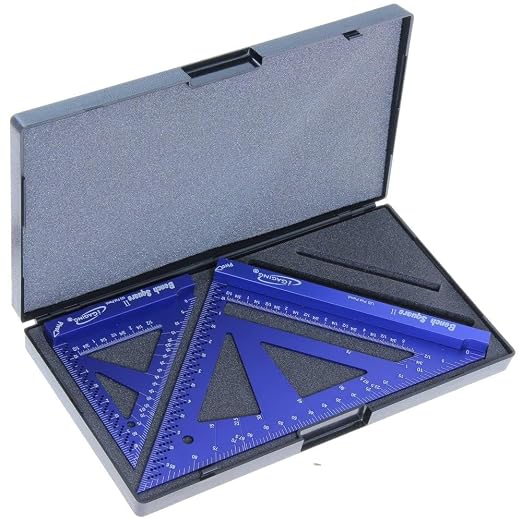 iGaging Bench Square 4" & 7" (Aluminum, Set), Tri Square Set, #36-BS-47-A