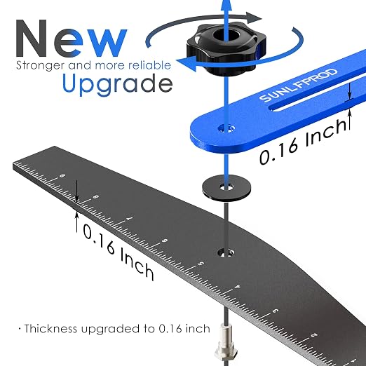 Stair Tread Template Tool - Solid Stair Tread Gauge, Stair Tools for Stair Measuring Tool Stair Gauge Jig Stair Template Stair Step Tool Shelf Template Projects (Blue-Gray)