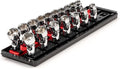 TEKTON 3/8 Inch Drive Universal Joint Socket Set, 17-Piece | SHD91217 | (3/8 - 3/4 in., 10 - 19 mm), Shallow, 6-Point, Socket Rail