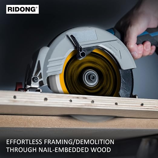 5-1/2 Inch 24 Tooth ATB Framing Circular Saw Blade, Cordless Trim Saw Blade with 5/8-Inch Arbor(5 Packs)
