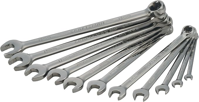 CRAFTSMAN OVERDRIVE 11-Piece Metric Wrench Set (CMMT87811)