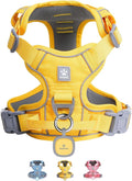 Pawaii No Pull Dog Harness with Pet ID Tag, Reflective Vest | Built for safer walks with a QR Pet ID Tag, front no pull clip, reflective trim, control handle and breathable mesh lining