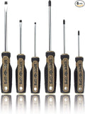 Spec Ops Tools Screwdriver Set for Professional Construction & Jobsite Use, Phillips and Slotted Drivers with Magnetic Tips, 6-Piece