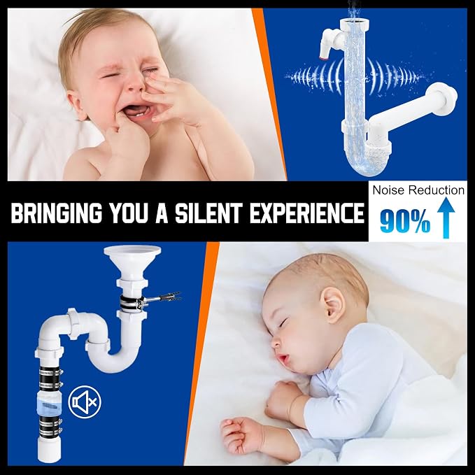1 1/2 Inch Sump Pump Check Valve-Silent Check Valve with Spring-Loaded Flapper, Check Valve for Backflow Prevention, Includes Steel Clamps Fit 1-1/2″ Pipe