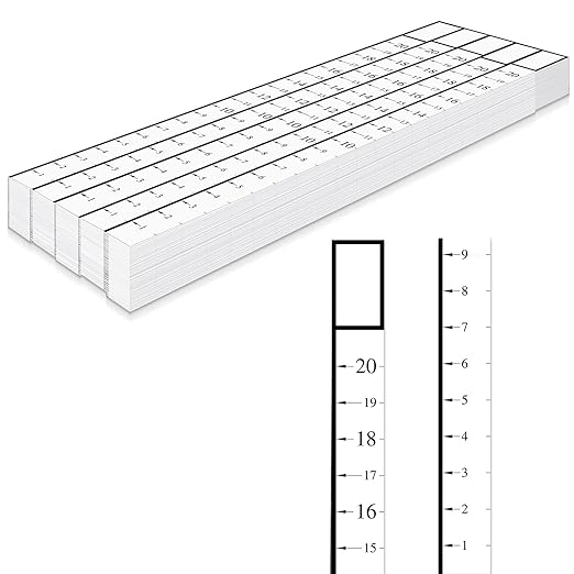 Attic Measuring Rulers (Case of 400), 20 Inch, Card Stock, Attic Insulation R-value Ruler for Insulators Ceiling Insulation
