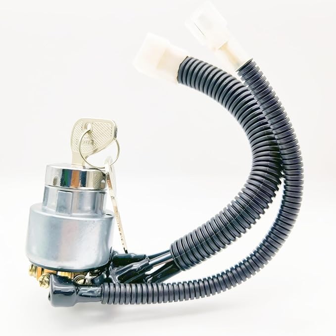 35080-31820 Ignition Switch Replacement For Kubota L Series | Ignition Switch with Keys 4 Position 5 Termials Replacement for Kubota Tractor L-Series (L2650DT, L2950DT, L3450DT)