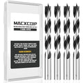 Brad Point Wood Drill Bit Set, 4Pcs 11MM Metric Drill Bit Set with Double Flutes Design for Carpenter Woodworking and All Types of Wood
