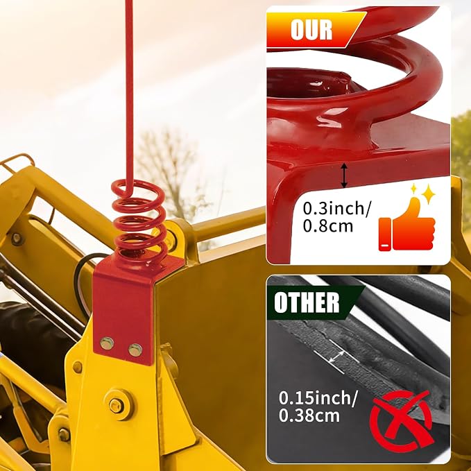 Hydraulic Hose Holder Tractor - 0.3" (8cm) Thick Plate Hydraulic Hose Saver, Bolt-On/Weld-On Hydraulic Hose Hanger Clamp, Rust-Proof | Heavy Duty for Skid Steer & Outdoor Use 1PC Red