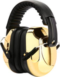 ProCase Noise Reduction Ear Muffs, Sound Proof Ear Protection, NRR 28dB Noise Cancelling Headphones for Adults Kids Autism, Hearing Protection for Shooting Gun Range Mowing -Metalic Gold