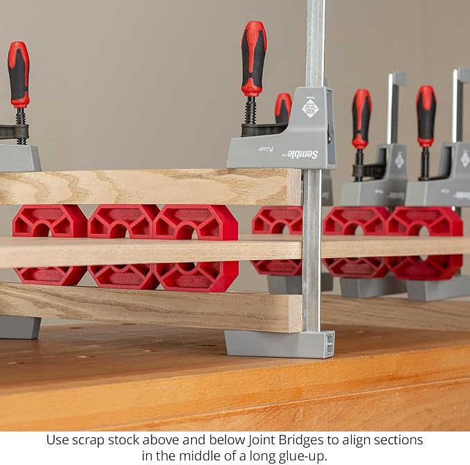 Woodpeckers Joint Bridge Clamp Pad Set, 24 Pack, USA Made, Keeps Boards Level and Equalizes Clamping Pressure - JB-22-X2