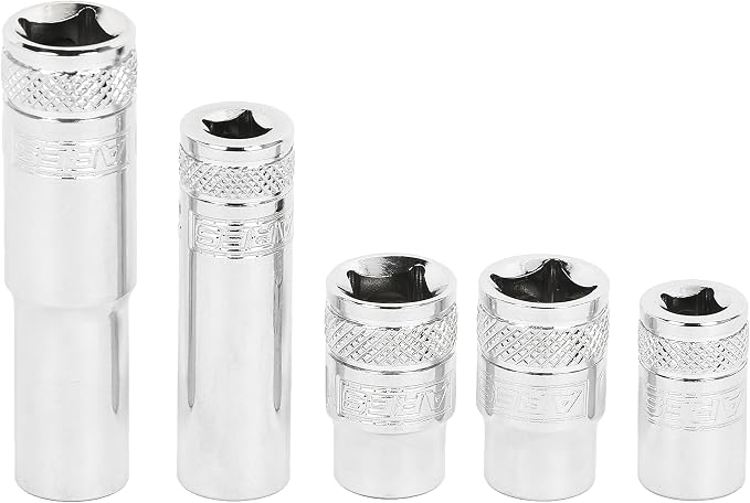 ARES 39020 10-Piece Multi-Type 10mm Socket Set | Premium Chrome Vanadium Socket Set Includes Shallow and Deep Metric Sockets