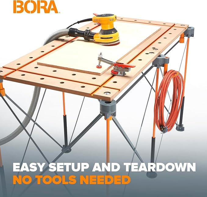 BORA Centipede T-Track Workbench - 3/4" Dog Hole MFT Work Bench Table Top
