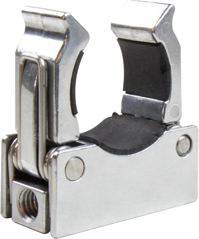 Kupo LED Tube Light Clamp Set for T-12 LED Tubes 38-42mm Dual Pack Aluminum Die-Cast Spring Clamps with 1/4"-20 and 3/8"-16 Threads (KG304012)