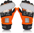 Chainsaw Gloves Saw Protection on Both Hands Back | Cut-Resistant Gloves EN ISO 11393-4, CLASS 1, EN 388: 4122X, CAT III, Module B & Module C2