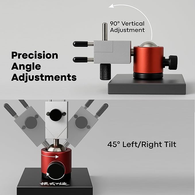 Mini Vise Table Top Clamp - Small Bench Vice for Hobby Jewelers - Adjustable Aluminum Alloy 360° Rotatable with 0-2.48' Clamping Range for Jewelry Making DIY Projects Crafts Repair Tool