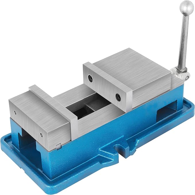 VEVOR Non Swivel Milling Lockdown Vise 4 Inch Precision Bench Clamp 100mm Width Drill Press Clamp 4 Inch Jaw Opening for Finishing Milling Machines Drilling Machines Precision Parts