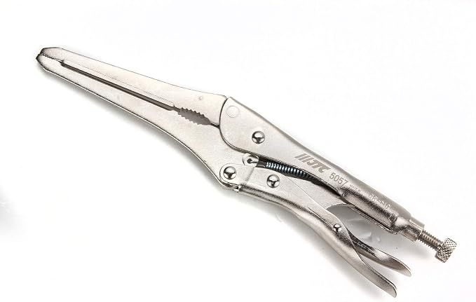 Adjustable Heavy Duty Hose Clamp & Locking Pinch Off Pliers, Nose Length 120mm by JTC 5057