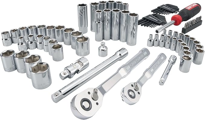 CRAFTSMAN Mechanics Tool Set, 83 Piece Hand Tool and Socket Set SAE/Metric (CMMT12121)