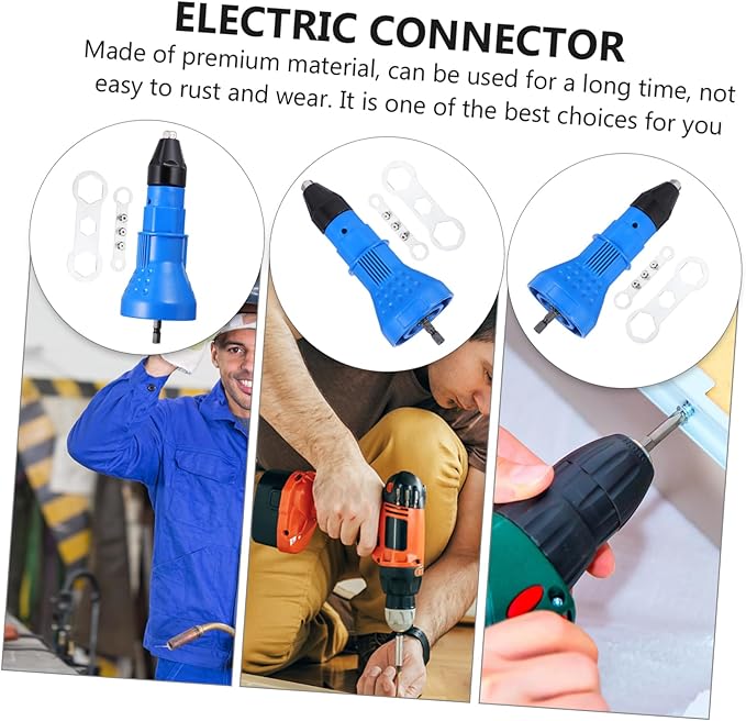GLEAVI Electric Rivet Adapter 6.29 Inch Portable Riveter Tool with for Automotive and DIY Projects