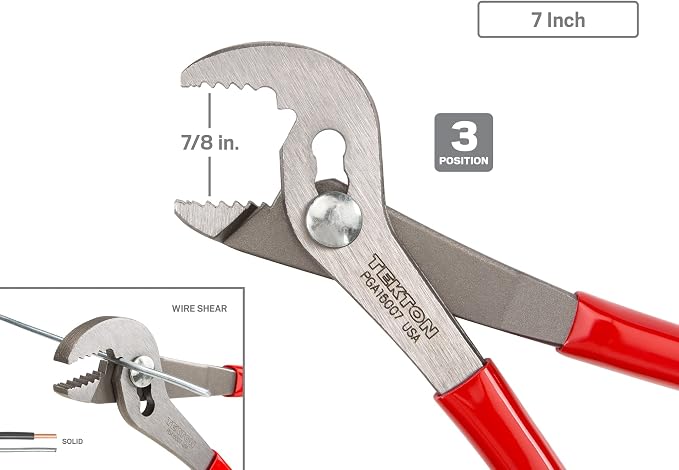 TEKTON Angle Nose Slip Joint Pliers Set, 3-Piece | PGA16103