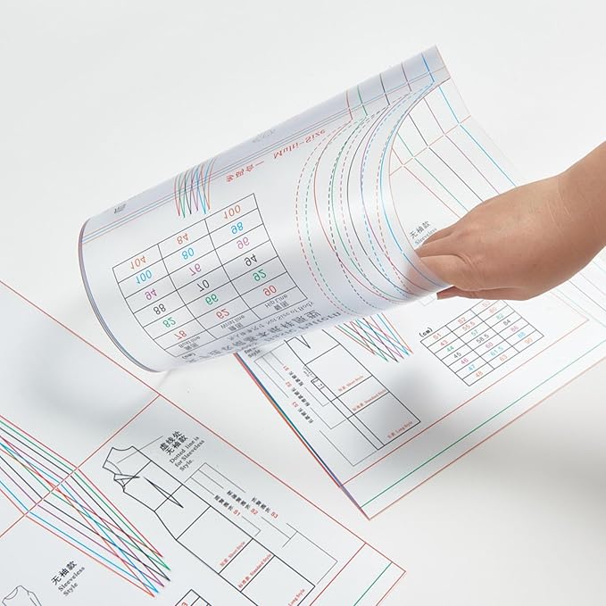 Multi-Size Dressmaking Ruler Dress Pattern Template Easy-to-Use Sewing Tool for Sewing Efficiency