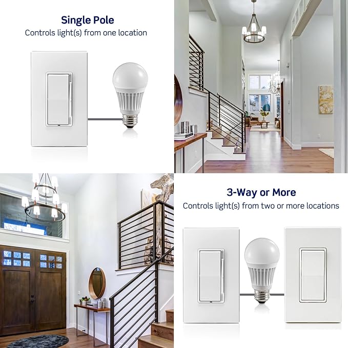 Leviton Decora Slide LED Advanced Dimmer Switch for 150W Dimmable LED, Halogen and Incandescent Bulbs and Fixtures, DSL01-1LI, Ivory