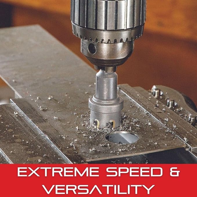 Starrett Tungsten Carbide Tipped Stainless Steel Sheet Metal Hole Saw - Ideal for Stainless, High Alloy Steel, Non-Ferrous Metals, Reinforced Fabrics - 15/16'' Diameter - SM24