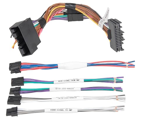 RED WOLF Advanced Audio Integration T-Harness for 2013-2019 Ford F150, 2011-2019 Explorer Non-Amplified Radio Harness High-Level Input & Speaker Output Adapter for Aftermarket Amplifier Subwoofer