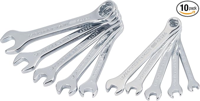 CRAFTSMAN Miniature Combination Wrench Set, SAE, 10 Piece (CMMT42319)