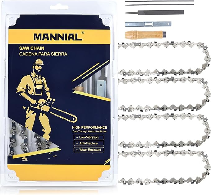 4 Pack 5 Inch Chainsaw chain 0.30" .043" 28DL Fits Worx WG324 WG325- WA0142