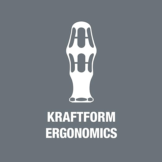 Wera 05018272001 Kraftform Plus 932 A Slotted Screwdriver, 12mm Head, 8" Blade Length