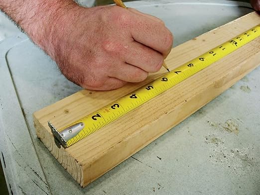Komelon 7125 Monster Maggrip 25-Foot Measuring Tape with Magnetic End, Yellow, 25ft- Blade