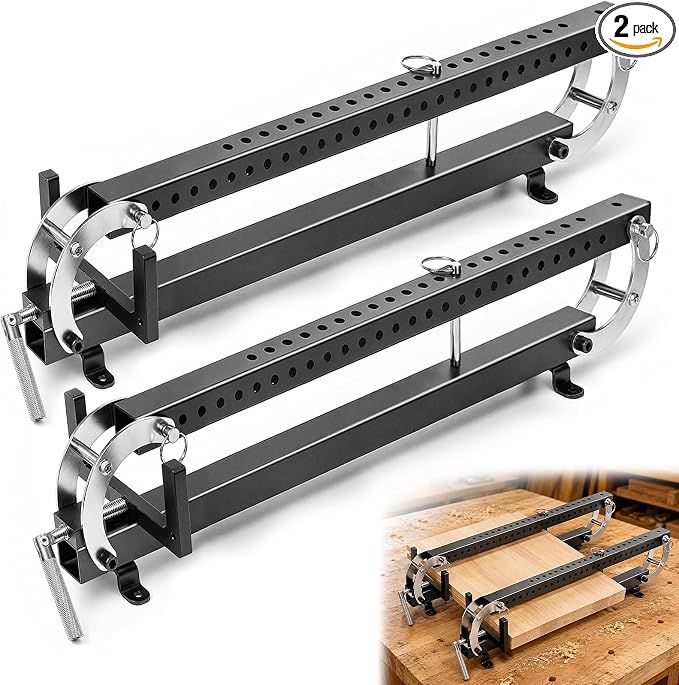24" Panel Clamp 2 Pack, Parallel Panel Clamp with U-Shaped Blocks