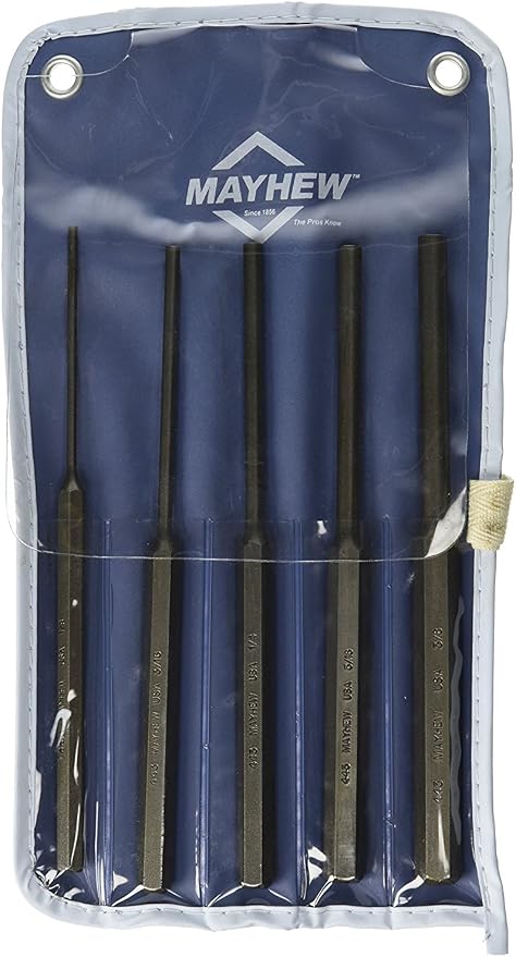 Mayhew Tools - 446K 5-PC LONG PIN PUNCH KIT