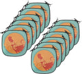 Lunarable Gallus Chair Cushion Pads Set 12, Rooster and Sun Morning Vintage Agriculture Sunrise Farm Landscape, Anti-Slip Seat Padding for Kitchen & Patio, 16"x16", Turquoise Orange Ruby