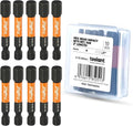 toolant 5/16" Impact Hex Bits Set 10pcs, 1/4” Hex-Shank Allen Wrench Drill Bit Set, S2 Steel, CNC Machined Tips with Magnetism, 2” Long with Storage Box