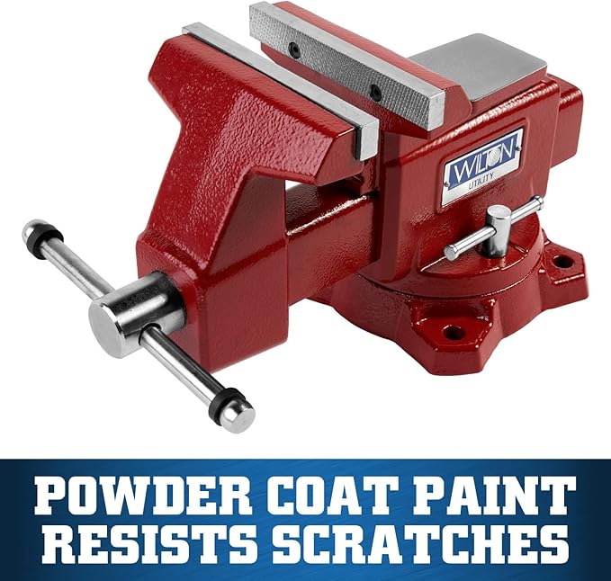 Wilton Utility Bench Vise, 5-1/2" Jaw Width, 5" Jaw Opening, 3-1/4" Throat (Model 675U)