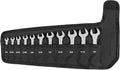 TEKTON Stubby Combination Wrench Set, 11-Piece | WCB94401 | (1/4 - 3/4 in.), Wrench Roll, Chrome Finish