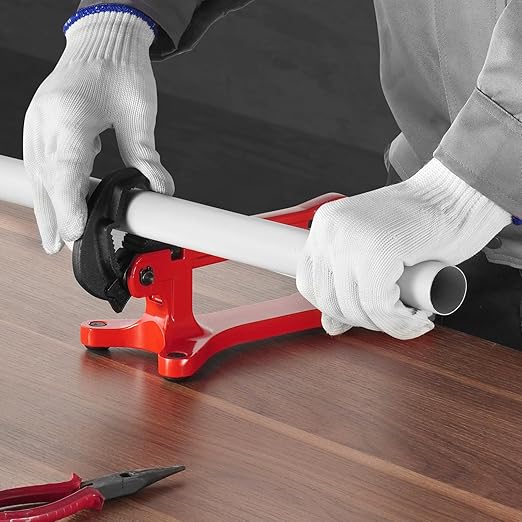 VEVOR Portable Pipe Vise, Lightweight Aluminum Pipe Vise with 1/8" to 1-1/2" Clamping Capacity, Ideal for Onsite Plumbing Installation, Repair, and Maintenance