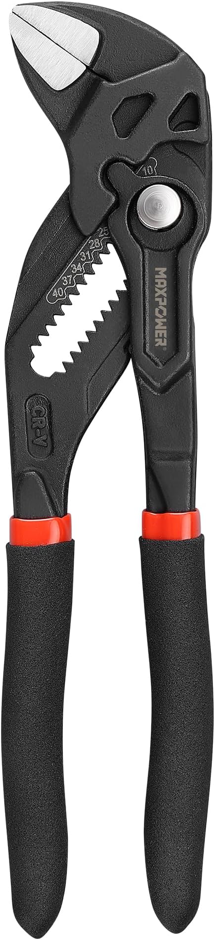 MAXPOWER 7 inch Mini Pliers Wrench, 1.57 inch Jaw Opening, Smooth Jaws