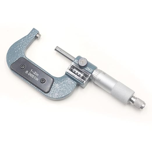 HFS(R) 1-2" Mechanical Digital Outside Micrometer Digit Counter Carbide Tips 0.0001"