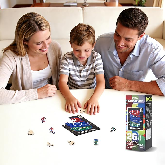 FIFA World Cup 2026 Field 26PCS Wooden Pocket Puzzle