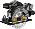 DEKOPRO 20V Cordless Circular Saw, 6-1/2-Inch Blade, 4500 RPM, 0-50 Degree Bevel Capability, Circular Saw Cordless with 4.0Ah Battery and Charger