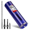 2-3/4" Core Drill Bit with Pilot Bit & Adapters(SDS Plus and 1/2" Hex), 5/8"-11 Thread, 9.5" Depth, Upgraded-Welded Segments Diamond Core Bits for Concrete, Masonry, Brick Block