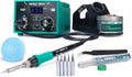 YIHUA 939D+ Digital Soldering Station, 75W Equivalent with Precision Heat Control (392°F to 896°F) and Built-in Transformer. ESD Safe, Lead Free with °C/°F display (Green)
