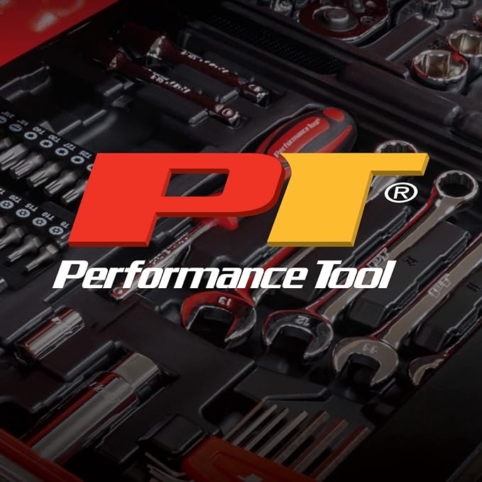 Performance Tool W1705 Pliers Set with Rack (10 Pieces) - Double Dipped Grip Handles, Heat-Treated Alloy Steel, Free Standing or Pegboard Hanging, Machined Jaws, Induction Hardened Cutting Edges