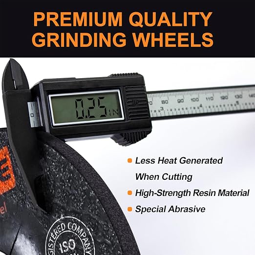 4.5 inch Grinding Wheels - 5 Pack Grinding Discs 4 1/2 for Angle Grinder Aggressive Grinding for Aluminum Metal Stone Stainless Steel